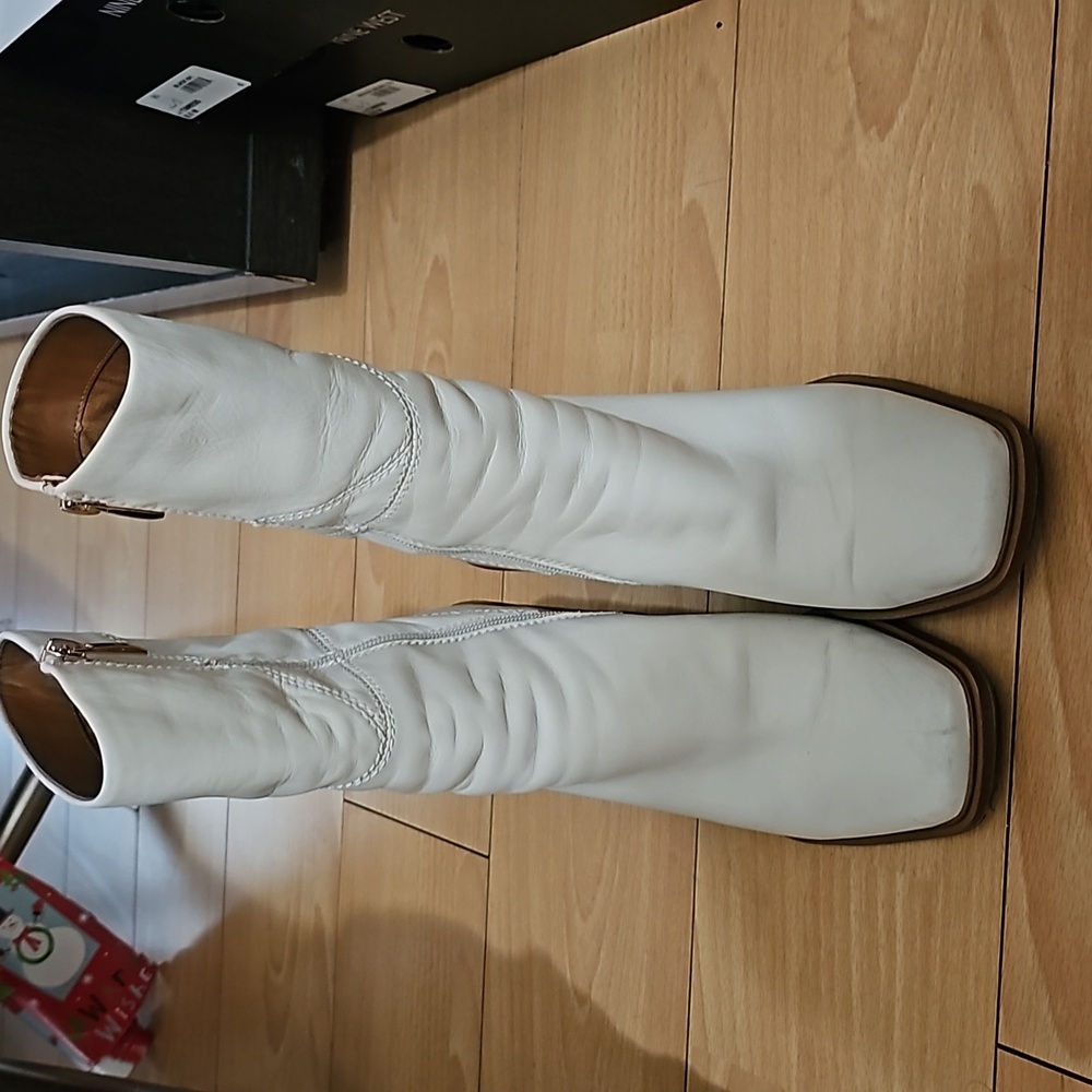 Franco Sarto Leather Heel Boots